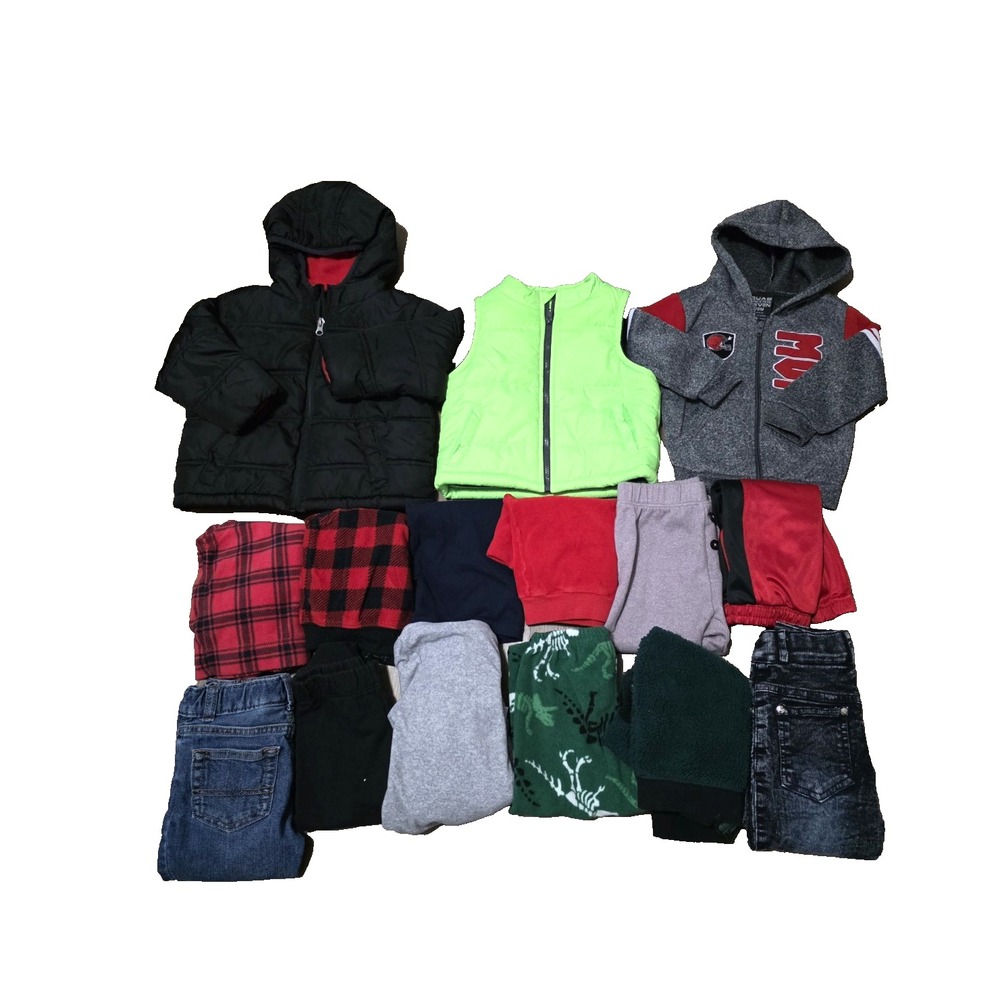 EUC HUGE Lot Of‎ Baby Boys Clothes Mix Brand 15 Pieces Size 18month WINTER